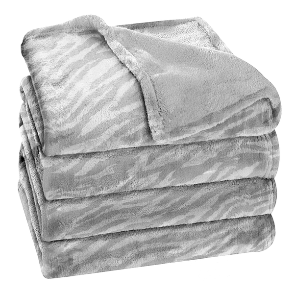 Oversized Flannel Throw Blanket - 90"x120" | Super Soft & Cozy | Indoor & Outdoor Use