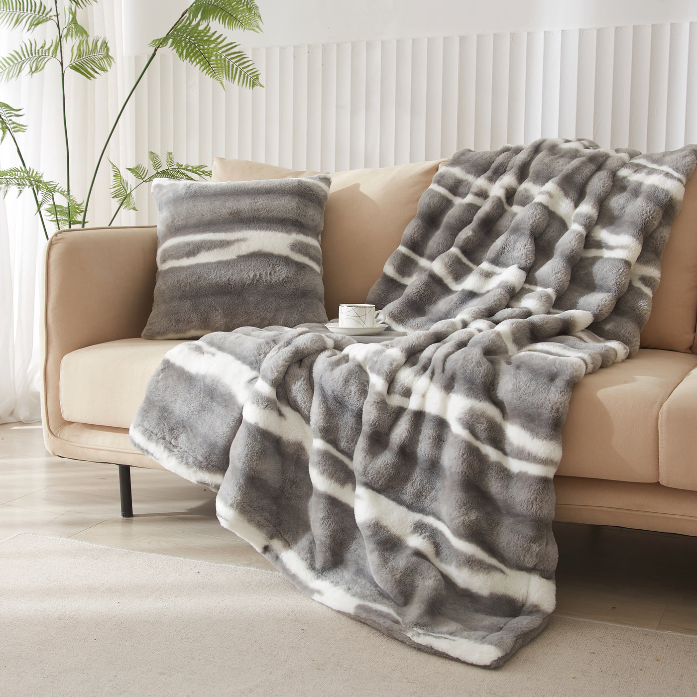 Faux Fur Pillow Cushion Cover