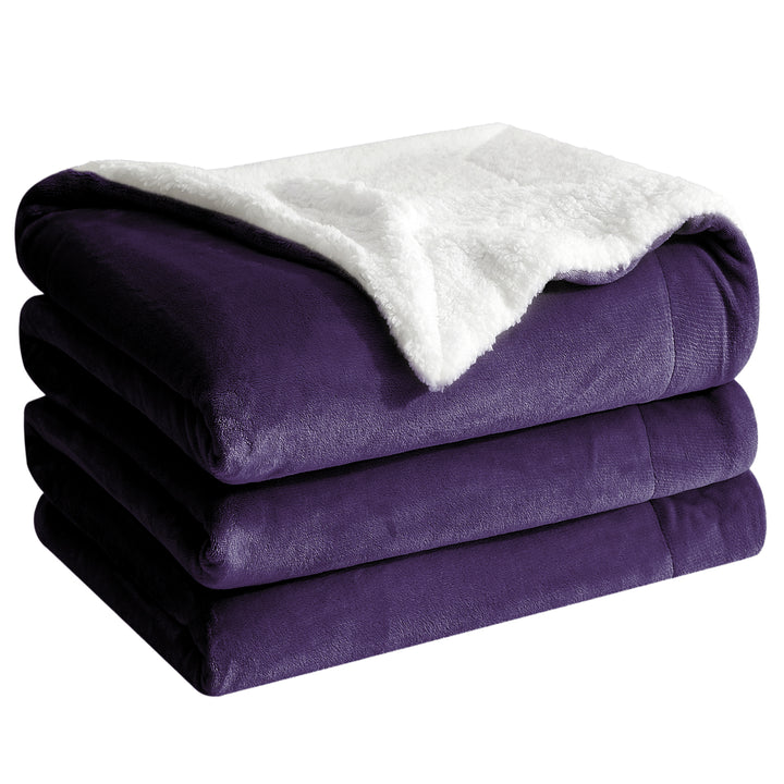 Manta polar Sherpa reversible de lujo | Manta acogedora para sofá y cama.