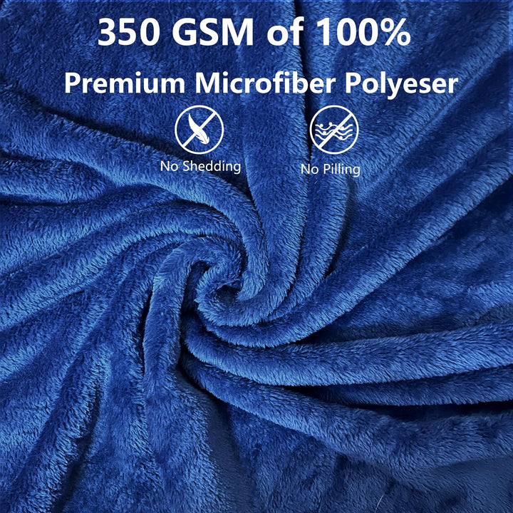 Silk Touch Fleece Blanket - 350 GSM Cozy | Anti-Static Microfiber | Couch & Bed Throw